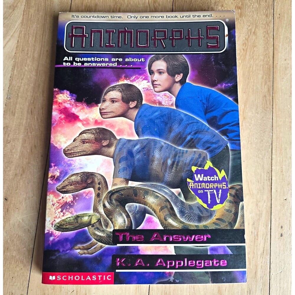 Animorphs #45 The Answer by K. A. Applegate Paperback Scholastic 2001 1st Print